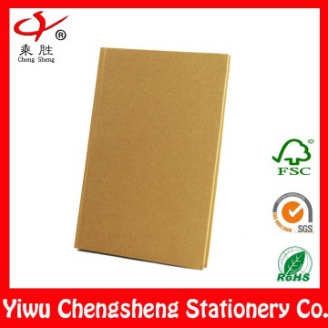 plain kraft recycled cardboard paper notebook