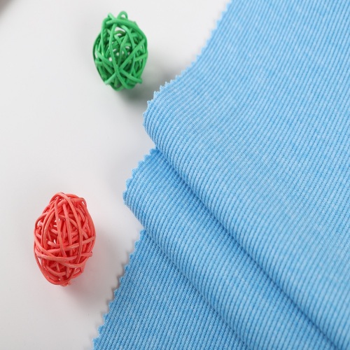 Tissu tricot côtelé 2x2 polyester coton élasthanne années 30