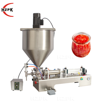 Macchina di ripieno di pasta liquida semi-automatica della Cina HZPK per fluidi ad alta viscosità come olio insalata e miele (40L)