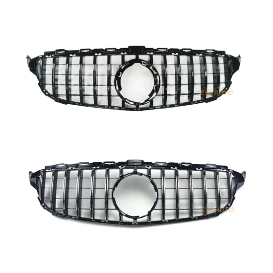 GT Panamericana Style Black Front Bumper Grille for Mercedes Benz C CLASS W205 2015-2018