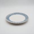 Luxury Reactive Glaze Blue Ceramic Stoneware Table Varelle Dîner ensemble de vaisseaux