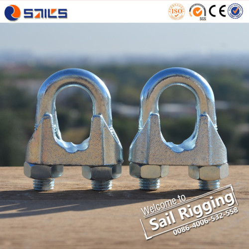 Malleable Steel 3mm- 40mm Electric Galvanized DIN741 Wire Clamp