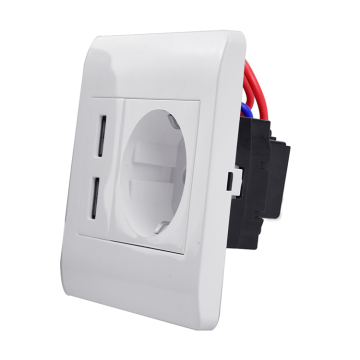 उच्च गुणवत्ता 220V 5V2.1A यूरोपीय संघ यूएसबी दीवार सॉकेट