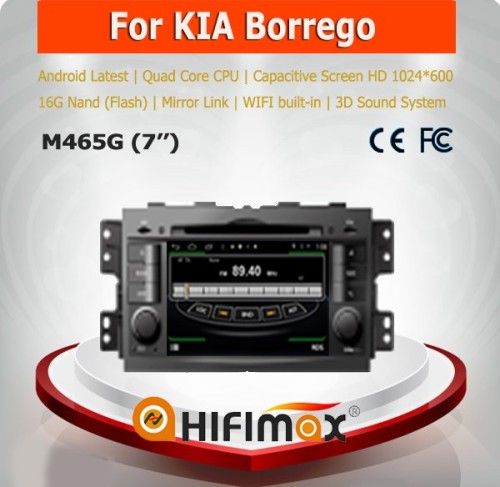 Hifimax for KIA BORREGO car dvd player gps navi WITH Quad Core CPU 16G Hard disk HD1024*600 capacitive screen