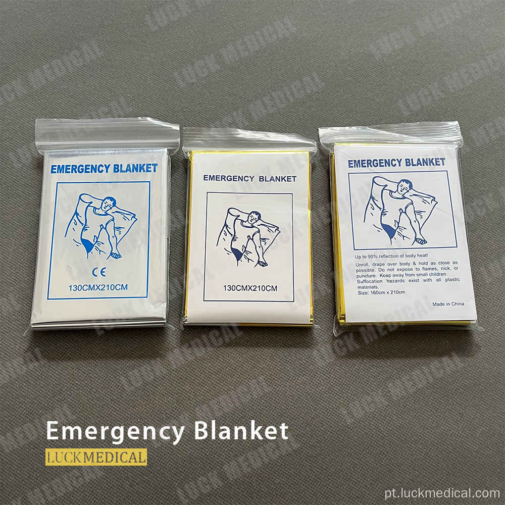 Cobertor de folha de alumínio de emergência