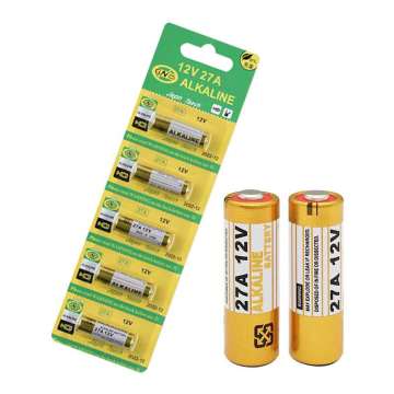 Mercury-Free 12V 27A Alkaline Battery - Super Long-Life A27 L828F Replacement