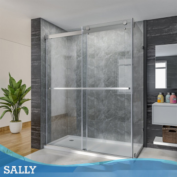 SALLY Sliding Bypass 8mm Shower Doors Side-panel Enclosure