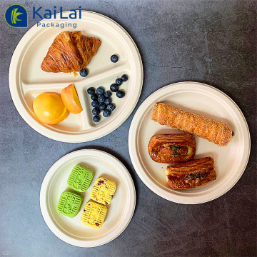 Sugarcane Bagasse Plates 6 Inch BiodegradableDisposable Plates