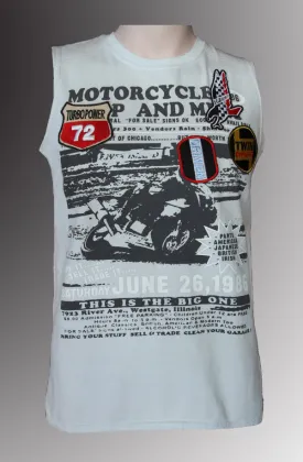 100% polyester man's sleeveless T-shirt