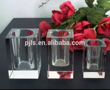 crystal brush holder,Rotate Pen Stand,crystal pen holder