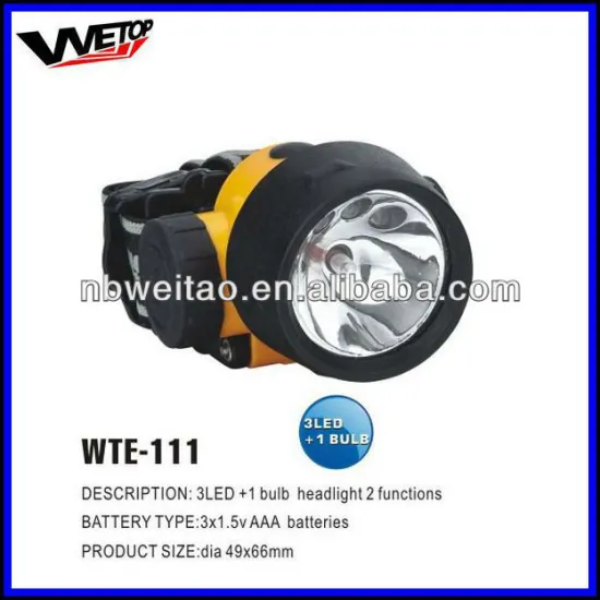 3LED+1Bulb LED headlights 2 functions