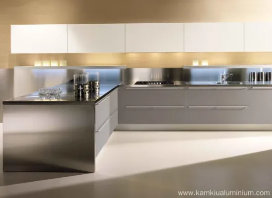 Aluminum kitchen cabinets without paint