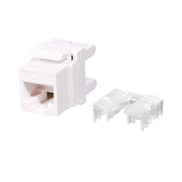 CAT6 Keystone Jack RJ45 Modul Rangkaian 180 darjah UTP Badan Pendek