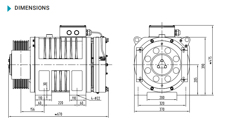 gearless magnet traction machine