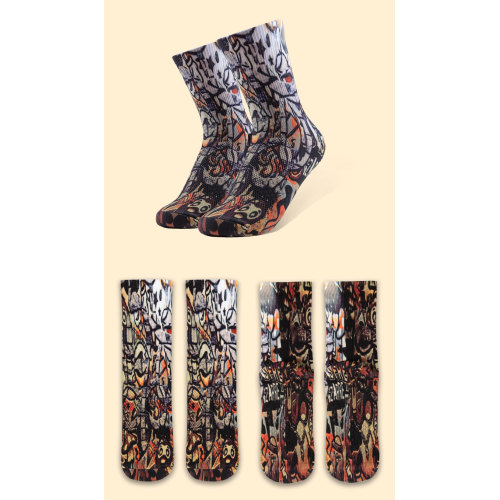 Men's Socks Cotton Trend English Printing