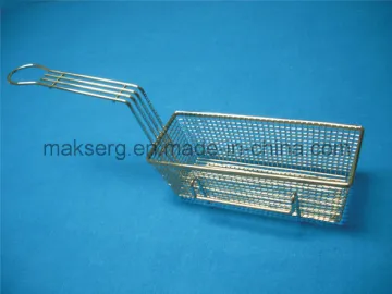 Steel Fry Basket 11′′ Mesh Basket Rectangle