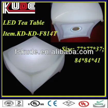 LED luminous furniture led plastic coffee table,modern coffee table
