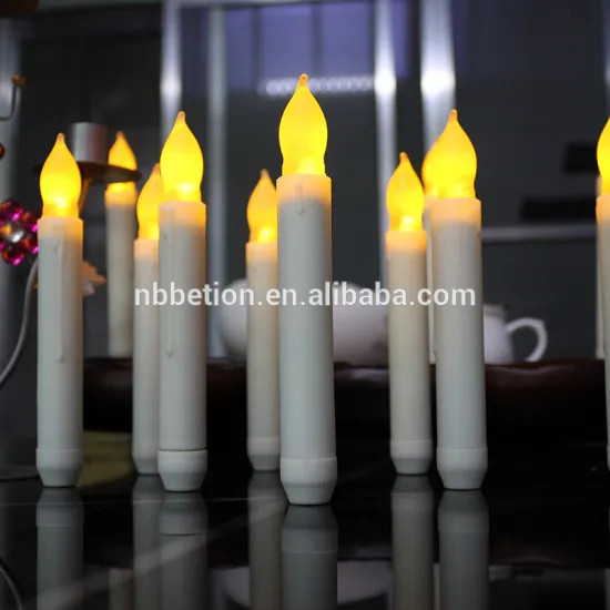 Yellow flicking tapper candles led church tealight candle flameless flicking tapper candle battery operated led tealight