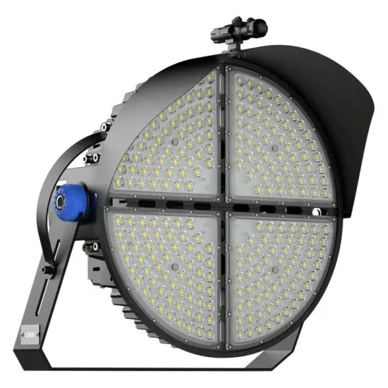 600W/1000W IP66 Industrial Round LED Stadium Light for Outdoor Sports - 150Lm/W, 0-10V Dim, IK08