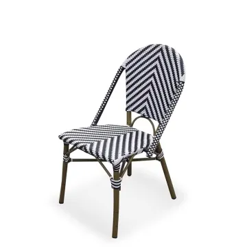 Parisian Cafe Chairs: Faux Bamboo Commercial Rattan Restaurant Seating