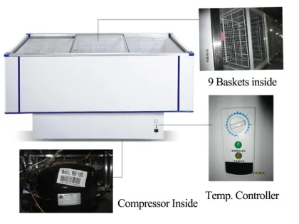 1000L Supermarket display nestle freezer cooler WDD-1000