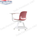 Training Chair with Plastic Armrest Training Chair With Writing Board Institutional Hall Chair Supplier