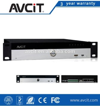 Stable front panel, brushed AL-MG alloy,8 input/output I/O interfaces,1U rack mounted,IP-based Distributed System Data center