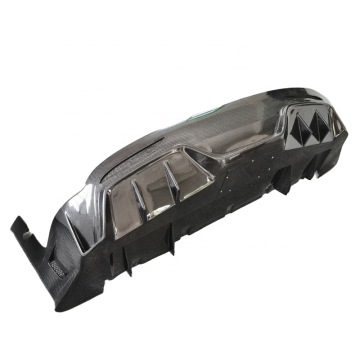 Top Style Carbon Fiber Rear Lip Diffuser and Bumper Body Kit for Tesla Model X