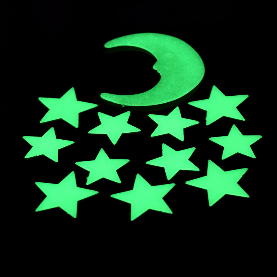 1Set-12-pcs-font-b-Stars-b-font-Moon-Glow-In-The-Dark-Fluorescent-Decal-Plastic