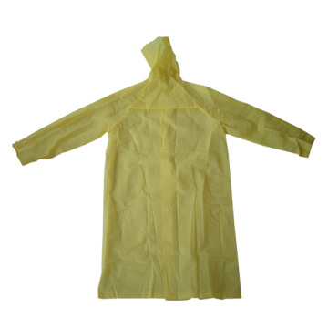 Fashion Yellow long eva RainCoat