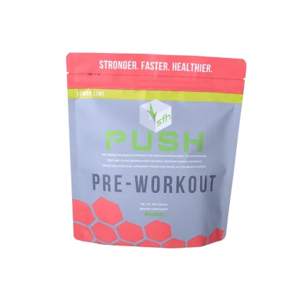 biodegradable ziplock protein powder bag/pouch for powder