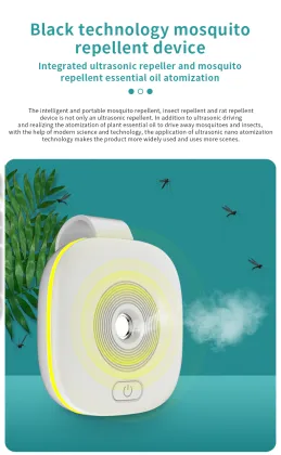 Essential Oil Water Spray Mosquito Repellent Ultrasonic Pest Repeller