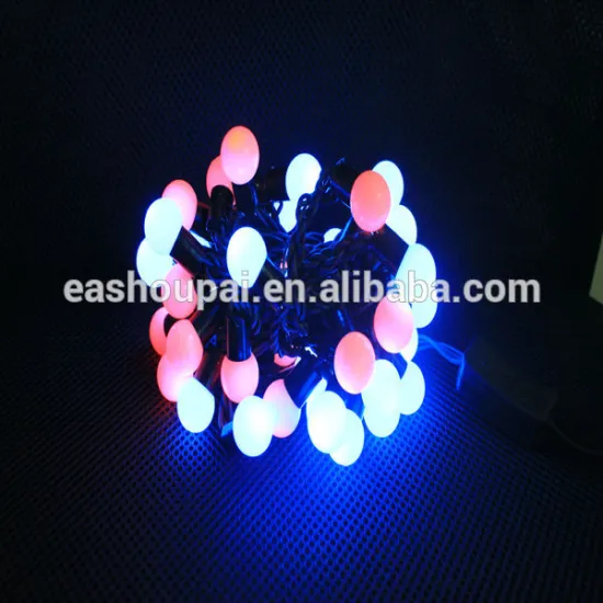 Globe LED RGB string decoration holiday lights for Christmas and wedding ornaments