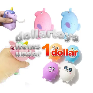 Kawaii Fidget Toy Promotions: Decompression, Stress Relief with Cartoon Animal Slow Rebound and Squeezable TPR Flour Balls