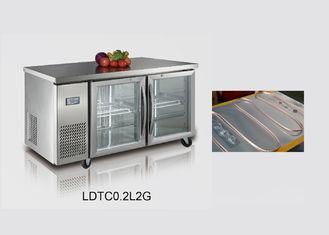 Two Door Undercounter Refrigerator Freezer 240L , Saladette