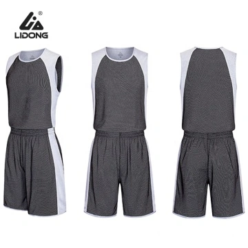 Quick Dry Team Basketball Jersey Set Color White Shirts And Shorts