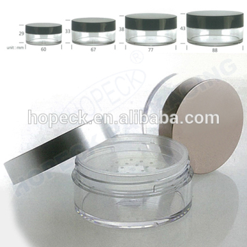 round shape loose powder jar