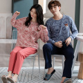 Couple pajamas cotton two-piece set