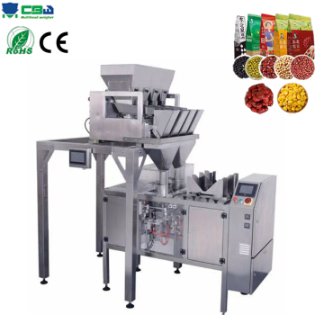 Macchina da imballaggio di fagioli auto per snack e buste premade