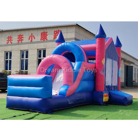 Commercial Pink Inflatable Bouncer with Dry Slide for Girls