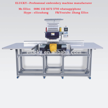New flat/cap computer embroidery machine single head 15 colors with prices
