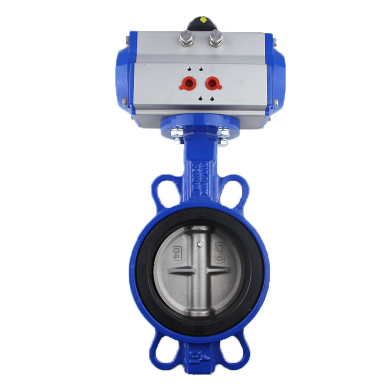 DN50-DN300 Pneumatic butterfly valve with metal seal