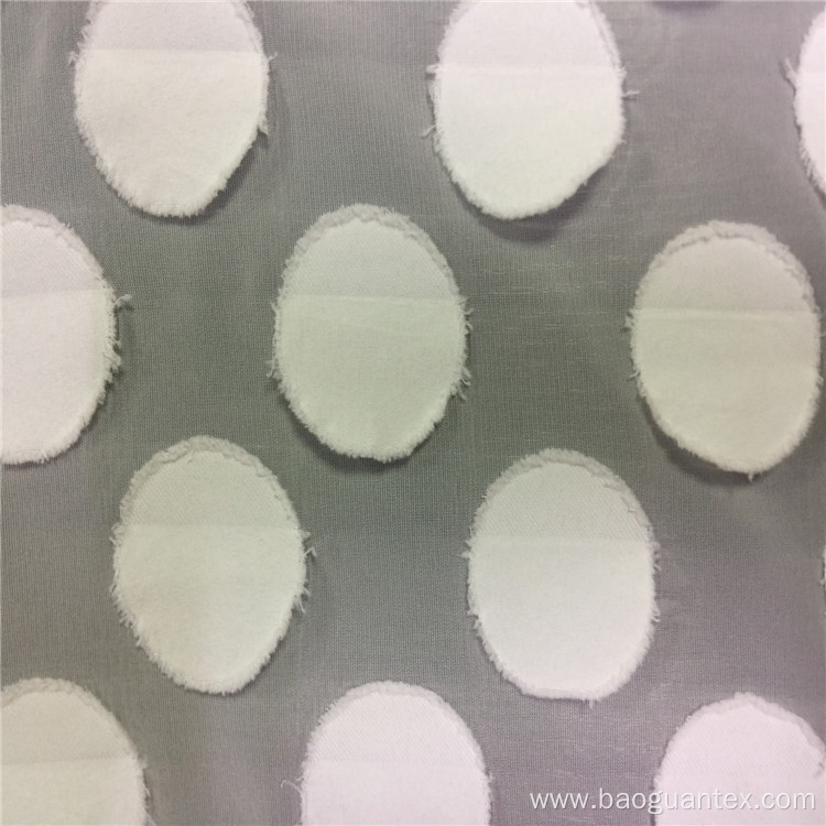 Shearing Mesh Pure Polyester Jacquard Dobby Fabric