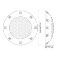 ABS medence LED -es meríthető víz alatti úszómedence lámpa