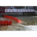 Control de inundaciones contra la barrera de inundación para el puente del río