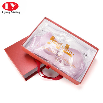 Pink Brassiere (Bra)Drawer Gift Packaging Box With Handle