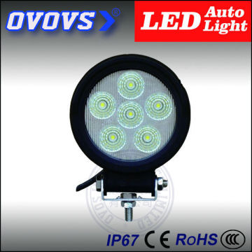 OVOVS brightness black aluminum housing round 18w 4x4 led working light for truck, atv