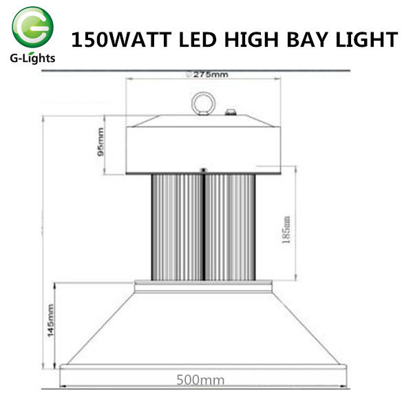 COB 150W LED عالية خليج مصباح