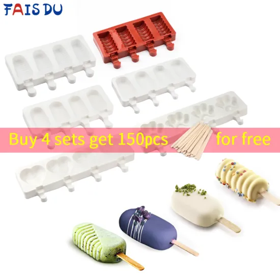 Ice Cream Molds Silicone Popsicle Mold Freeze Ice Cream Maker DIY Dessert Mould Form For Popsicle Mould Cakesicle Mold Tools