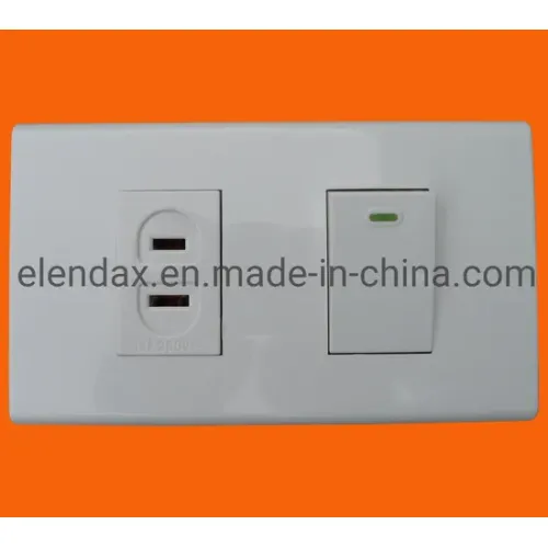 Розетка Elendax 16А 250В с настенным выключателем